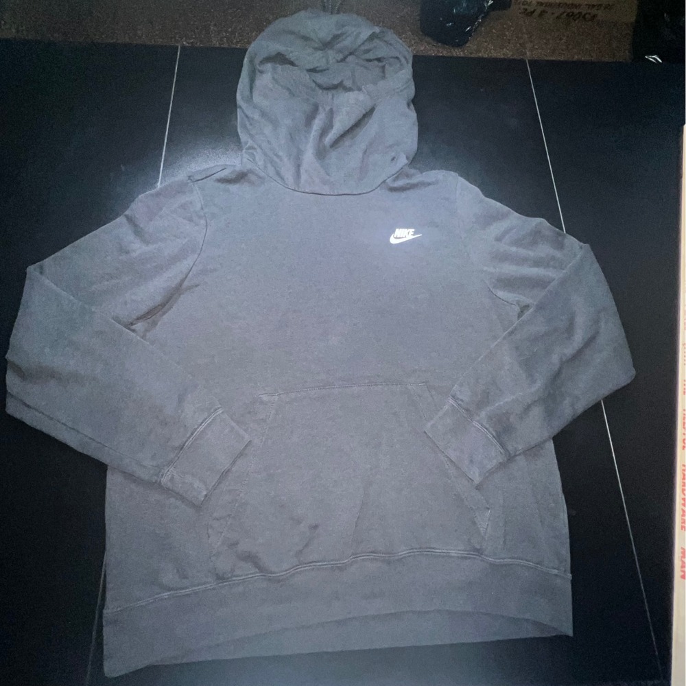 Nike Women's Funnel Neck Hoodie‎ Gray Pullover Fleece BV4526-010 Size L